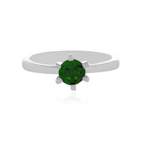 Russian Diopside Silver Ring