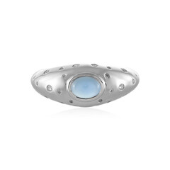 Blue Chalcedony Silver Ring