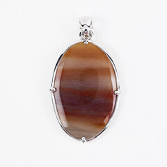 Carnelian Silver Pendant