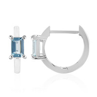 Sky Blue Topaz Silver Earrings