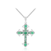 Brazilian Emerald Silver Necklace