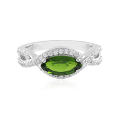 Russian Diopside Silver Ring