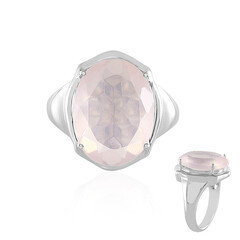 Rose Quartz Silver Ring