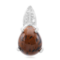 Mahogany Obsidian Silver Pendant