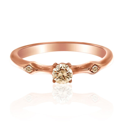 9K SI1 Argyle Rose De France Diamond Gold Ring (Annette)