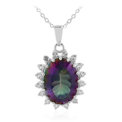 Mystic Quartz Silver Necklace