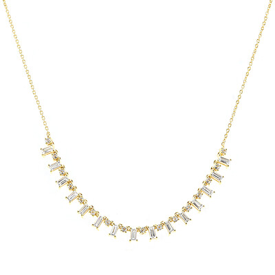 White Topaz Silver Necklace