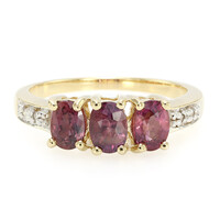 18K Unheated Padparadscha Sapphire Gold Ring (AMAYANI)