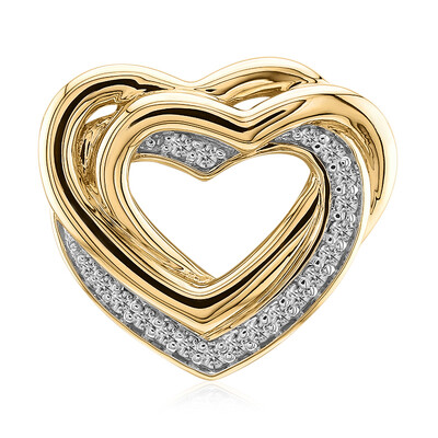 9K SI1 (G) Diamond Gold Pendant (Annette)