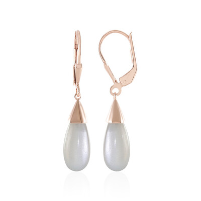 White Moonstone Silver Earrings (KM by Juwelo)