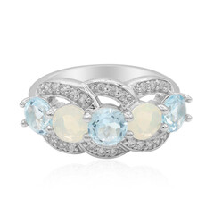 Sky Blue Topaz Silver Ring