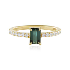 Benedito Green Tourmaline Silver Ring(Adela Silber)