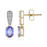 9K Tanzanite Gold Earrings