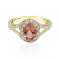 14K Brazilian Pink Tourmaline Gold Ring