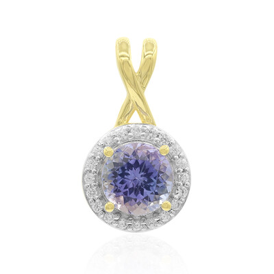 9K Unheated Tanzanite Gold Pendant