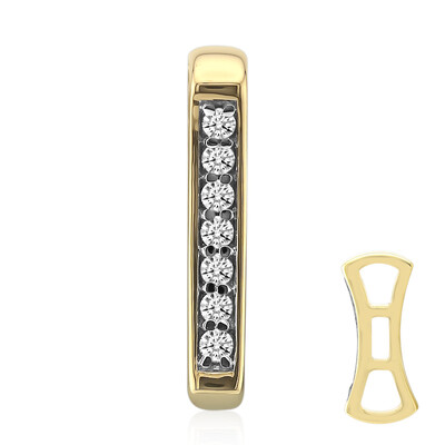 9K SI1 (G) Diamond Gold Pendant (Annette)