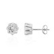 White Topaz Silver Earrings