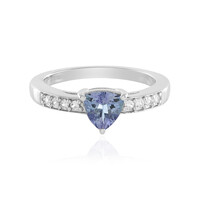 Unheated Tanzanite Silver Ring