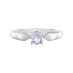 Unheated Tanzanite Silver Ring