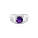 Zambian Amethyst Silver Ring