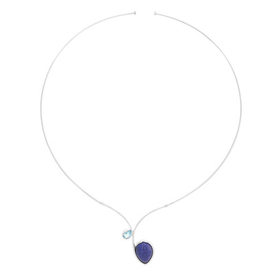 Lapis Lazuli Silver Choker