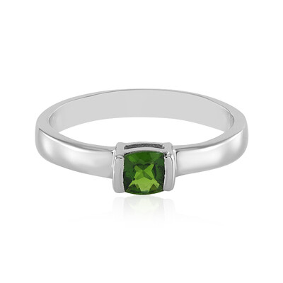 Russian Diopside Silver Ring