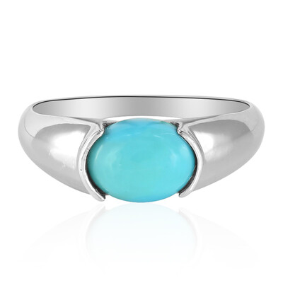 Kingman Blue Mojave Turquoise Silver Ring