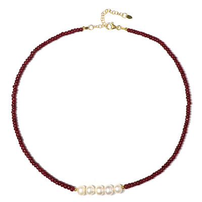 Ruby Silver Necklace