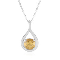 Citrine Silver Necklace