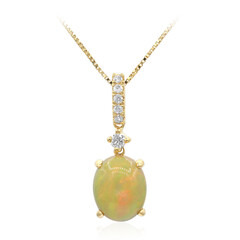 10K AAA Welo Opal Gold Necklace