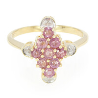 18K Unheated Padparadscha Sapphire Gold Ring (AMAYANI)