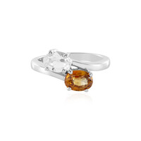 Mandarin Zircon Silver Ring