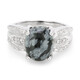 Snowflake Obsidian Silver Ring