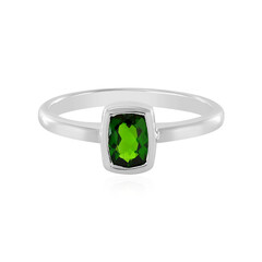 Russian Diopside Silver Ring