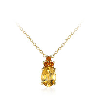 Citrine Silver Necklace