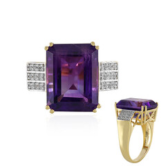 Zambian Amethyst Silver Ring