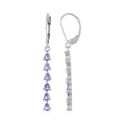 Tanzanite Silver Earrings