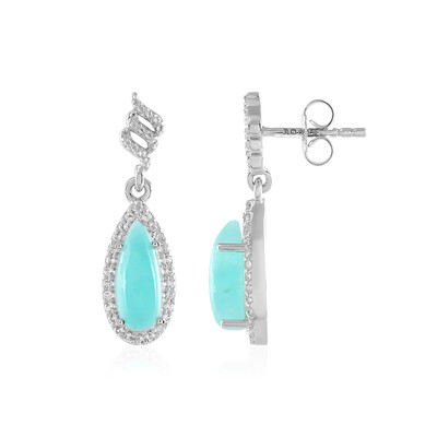 Amazonite Silver Earrings