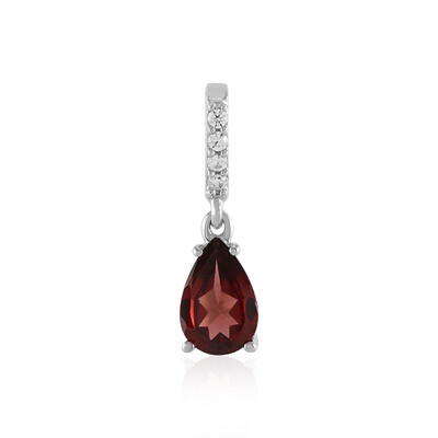 Mozambique Garnet Silver Pendant