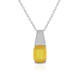 Madagascar Yellow Sapphire Silver Necklace