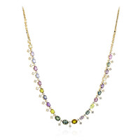 14K Fancy Sapphire Gold Necklace (CIRARI)