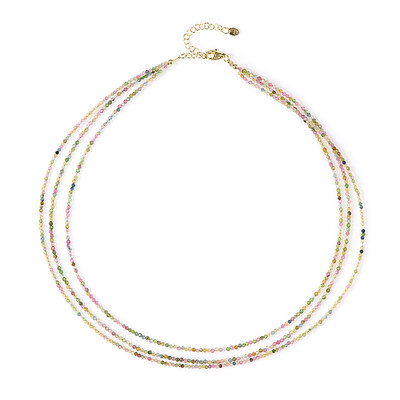 Fancy Tourmaline Silver Necklace