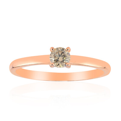 9K VS1 Argyle Rose De France Diamond Gold Ring (Annette)