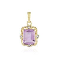 Rose de France Amethyst Silver Pendant