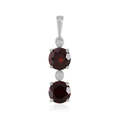 Mozambique Garnet Silver Pendant