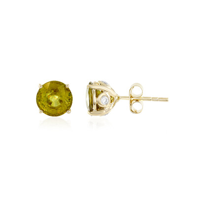 14K Sphene Gold Earrings (AMAYANI)