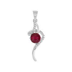 Madagascar Ruby Silver Pendant