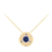 9K AAA Tanzanite Gold Necklace (de Melo)