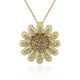 9K I2 Champagne Diamond Gold Necklace (de Melo)