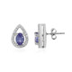 Tanzanite Silver Earrings